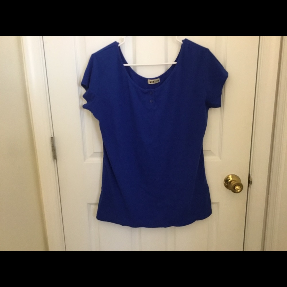 Royal Front Button Top